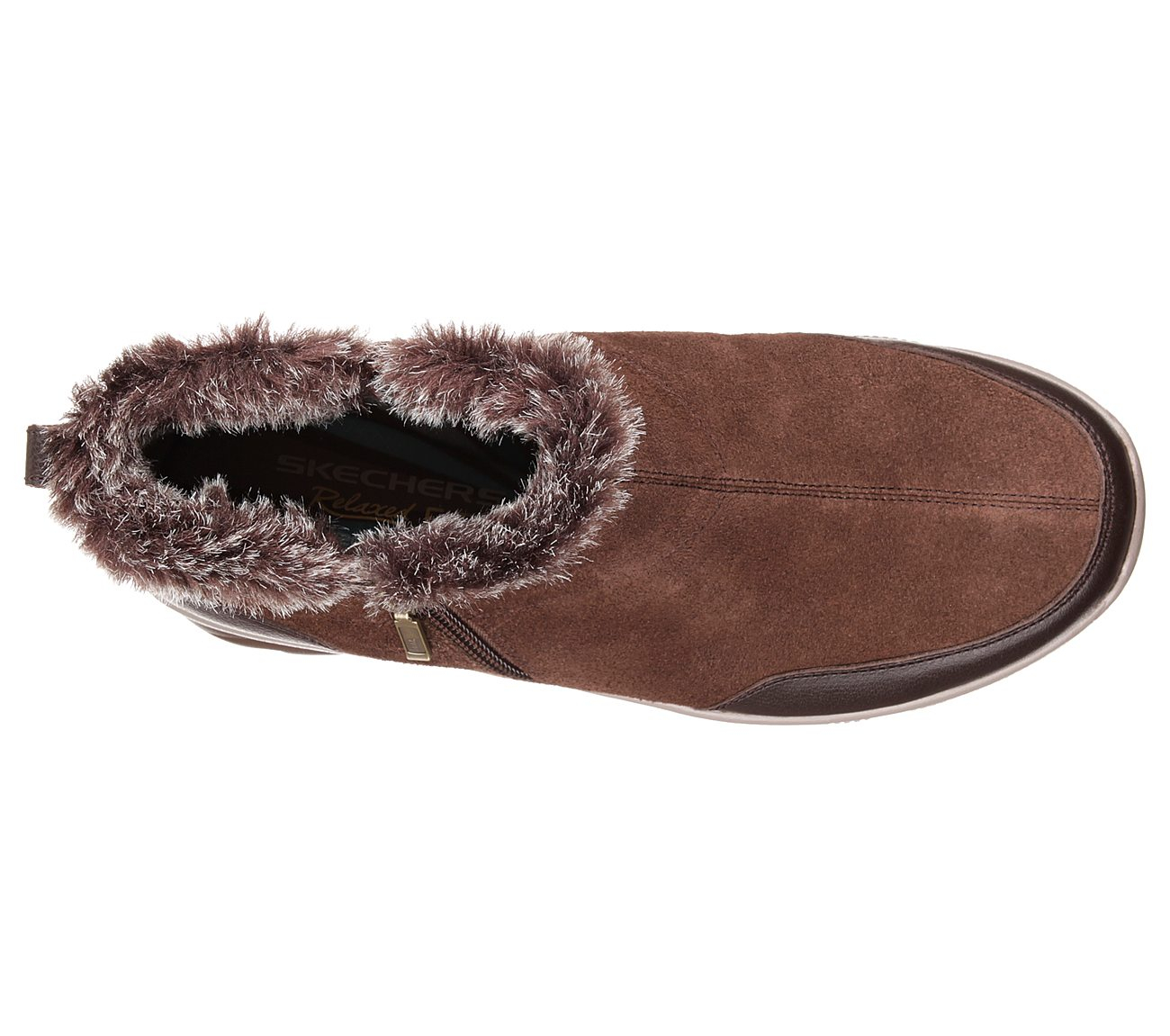 Skechers Women Relaxed Fit: Easy Going - Zip It Chocolate