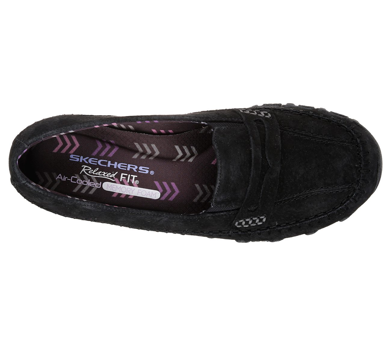 Skechers Women Relaxed Fit: Bikers - Penny Lane Black