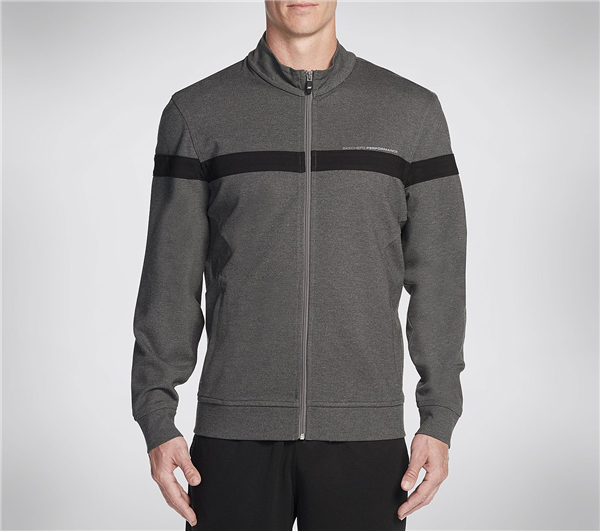 Skechers Men Trackster Jacket Charcoal