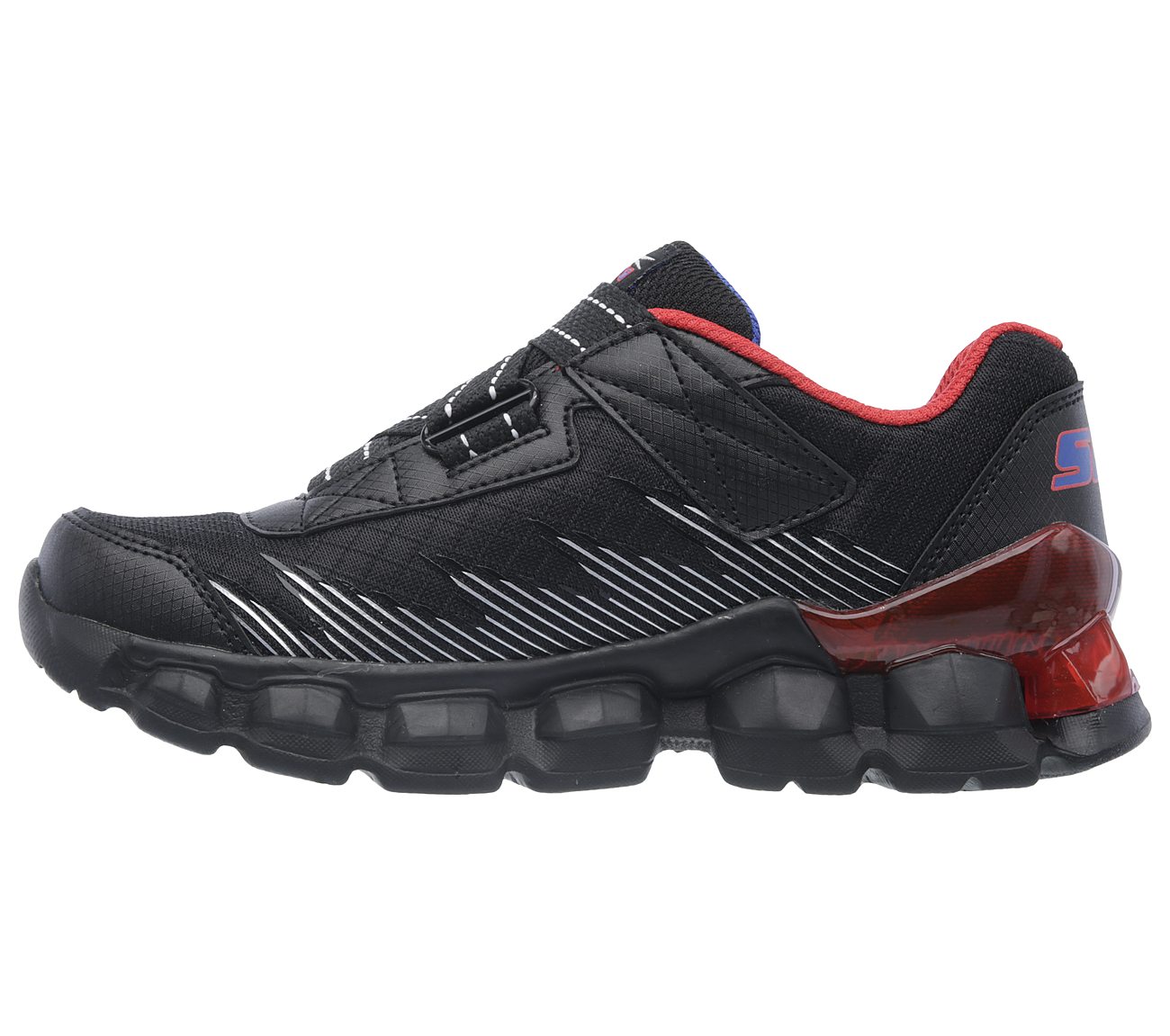 Skechers Boys S Lights: Flashpod - Skirmish Black/Red/Blue