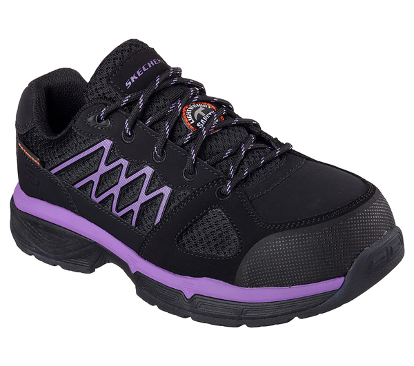 Skechers Women Work: Relaxed Fit Conroe - Kriel ESD Black/Purple