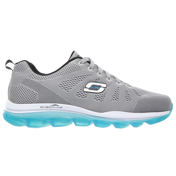 Skechers Men Extra Wide Fit (4E) Shoes - Game Changer Light Gray/Blue