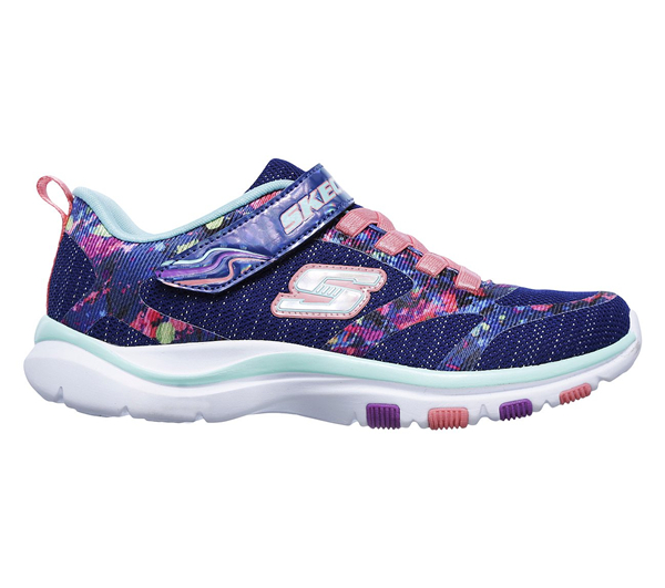 Skechers Girls Trainer Lite - Bright Racer Navy/Multi