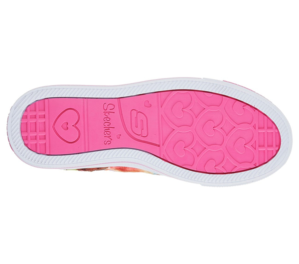 Skechers Girls Twinkle Toes: Shuffles - Pom Pom Pizazz Pink/Multi