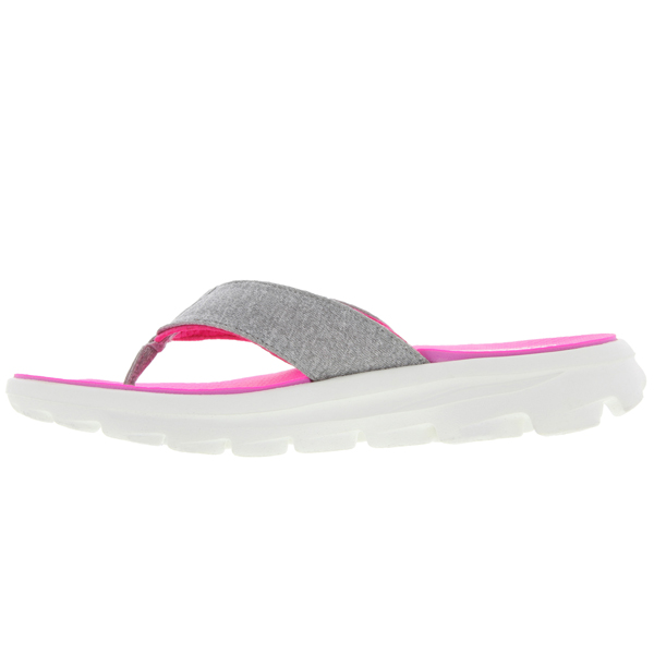 Skechers Women Gowalk Move - Solstice Gray/Hot Pink