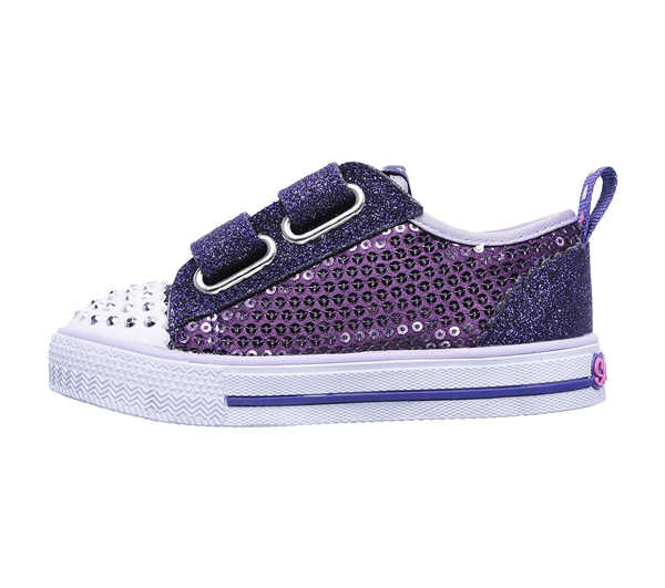 Skechers Girls Twinkle Toes: Shuffles - Itsy Bitsy Purple/Blue