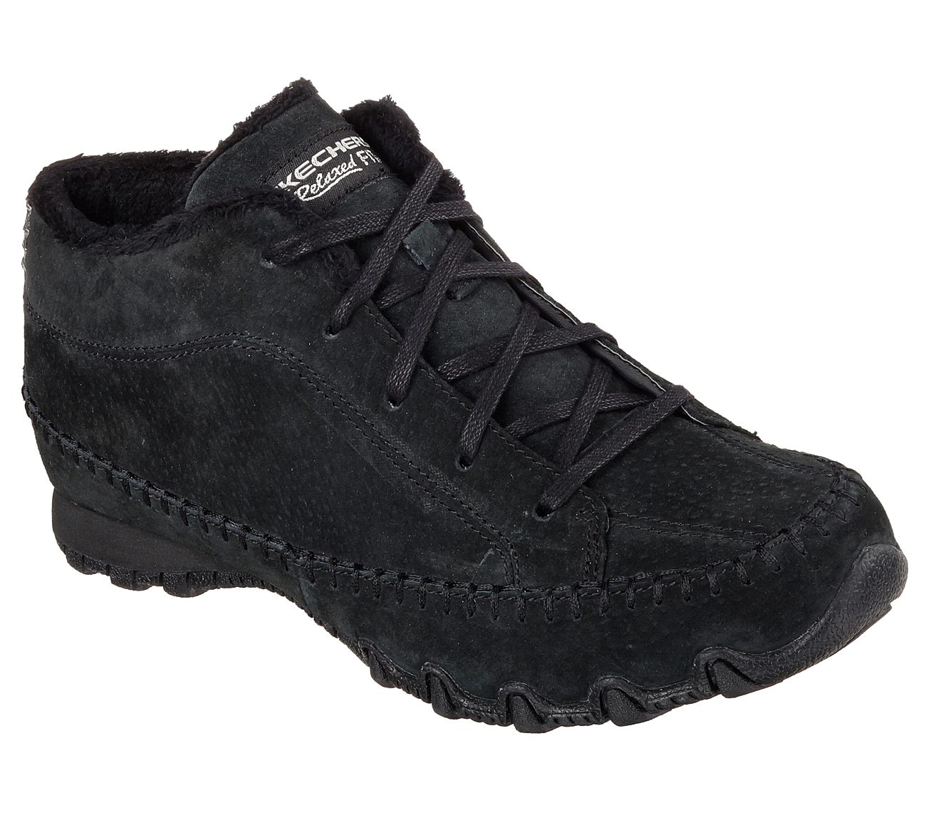 Skechers Women Relaxed Fit: Bikers - Totem Pole Black