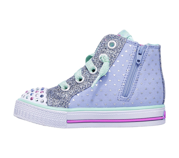 Skechers Girls Twinkle Toes: Shuffles - Bloom Boom Periwinkle/Multi