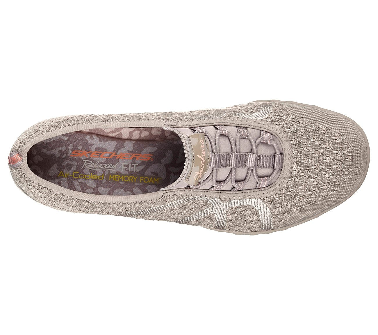 Skechers Women Relaxed Fit: Breathe Easy - Fortune-Knit Taupe