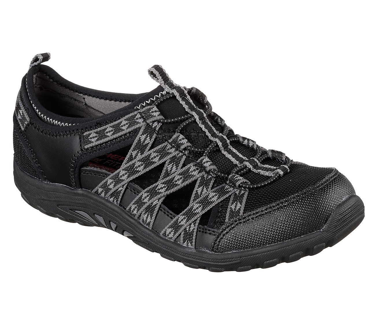 Skechers Women Relaxed Fit: Reggae Fest - Dory Black