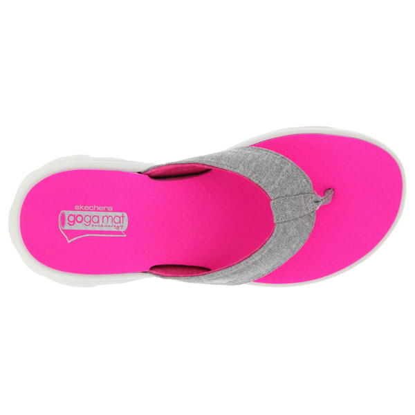 Skechers Women Gowalk Move - Solstice Gray/Hot Pink