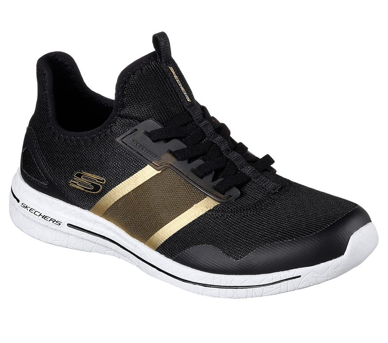 Skechers Women Burst 2.0 - Heart of Gold Black/Gold