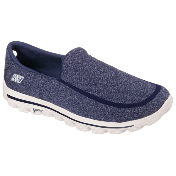 Skechers Men Extra Wide Fit (4E) Shoes - Super Sock Navy/Gray