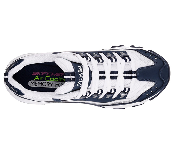 Skechers Women D'Lites - New Retro Navy/White