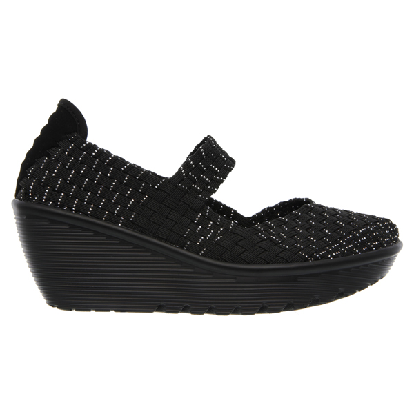 Skechers Women Parallel - Weave it be Black/Silver