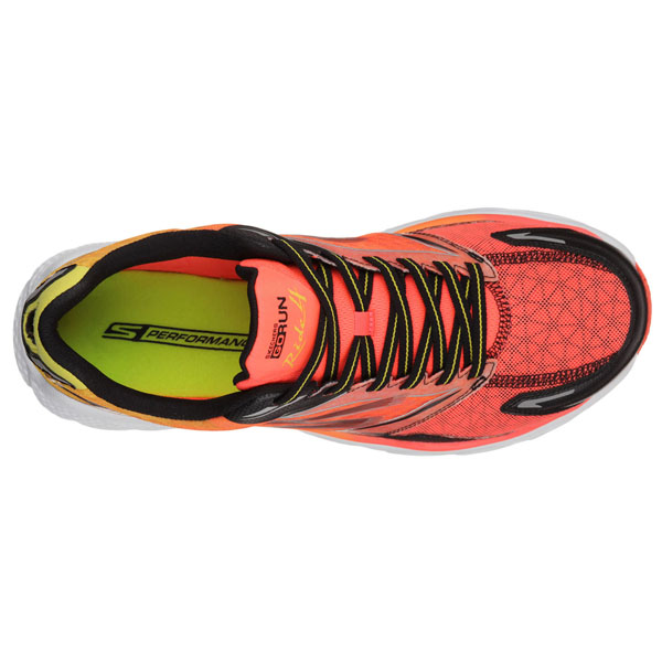 Skechers Men Extra Wide Fit (4E) Shoes - Ride Orange/Black