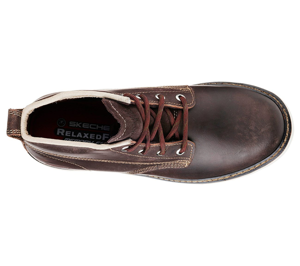 Skechers Men Work: Relaxed Fit Pettus - Enderlin Dark Brown