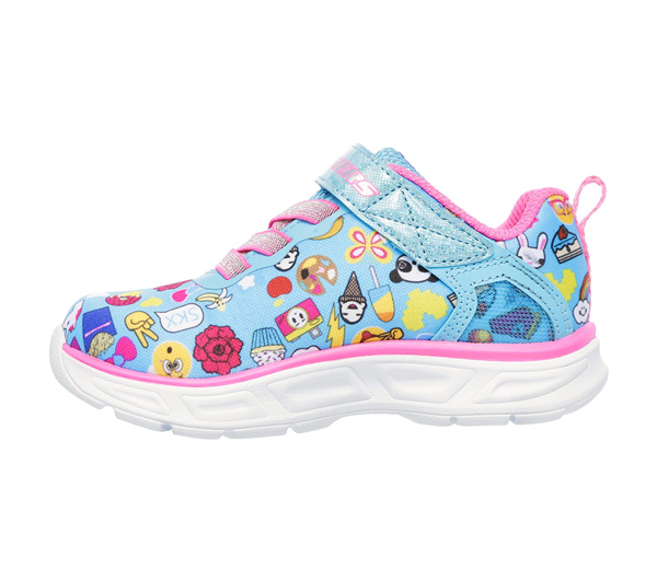 Skechers Girls S Lights: Litebeams - Feelin It Turquoise/Multi
