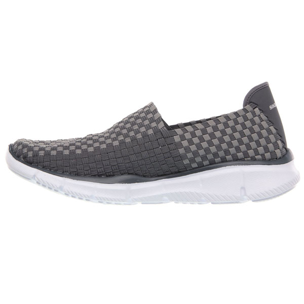 Skechers Men Wide Fit (2E) Shoes - Familiar Charcoal