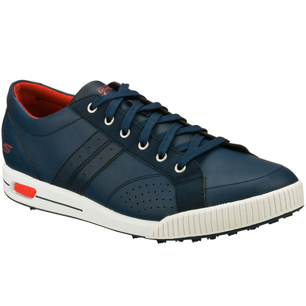 Skechers Men Extra Wide Fit (4E) Shoes - Wedge Navy/Red