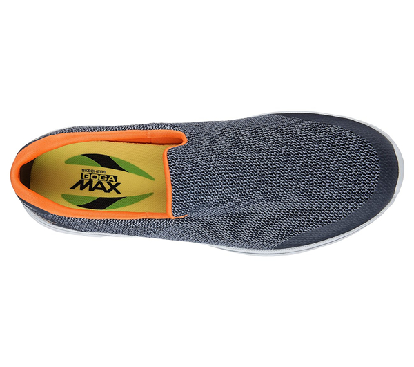 Skechers Men GOwalk 4 - Expert Charcoal/Orange