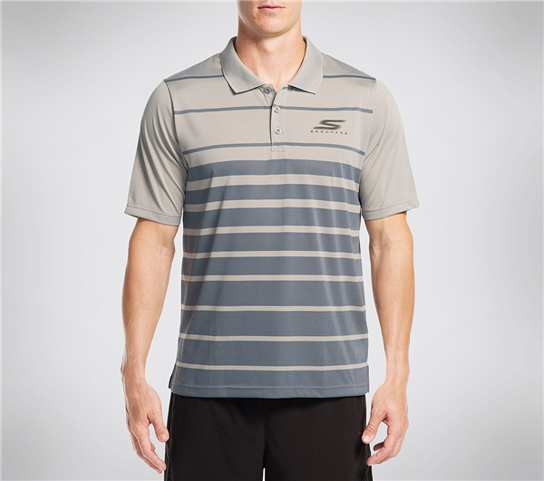 Skechers Men GO Golf Soboba Polo Shirt Gray