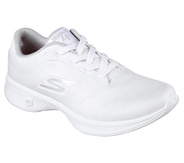 Skechers Women GOwalk 4 - Premier White/Sliver