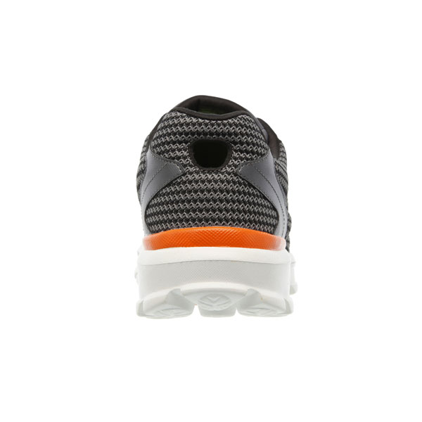 Skechers Men Extra Wide Fit (4E) Shoes - Fitknit Charcoal/Orange