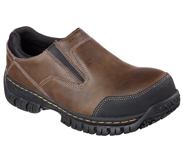 Skechers Men Work: Relaxed Fit Hartan Dark Brown