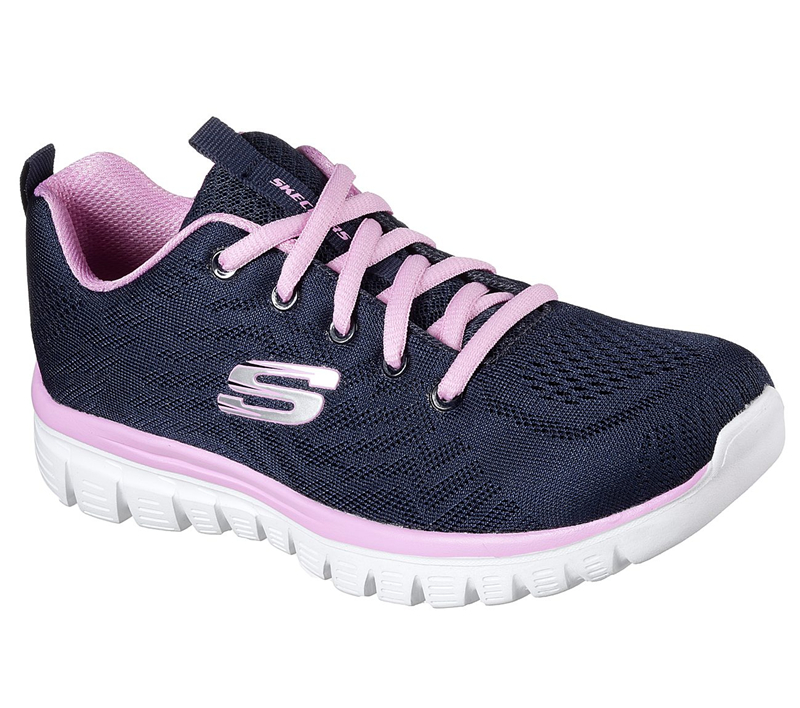 Skechers Women Graceful - Get Connected Navy/Pink