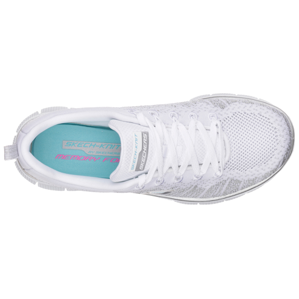 Skechers Women Flex Appeal - Instant Hit White/Silver