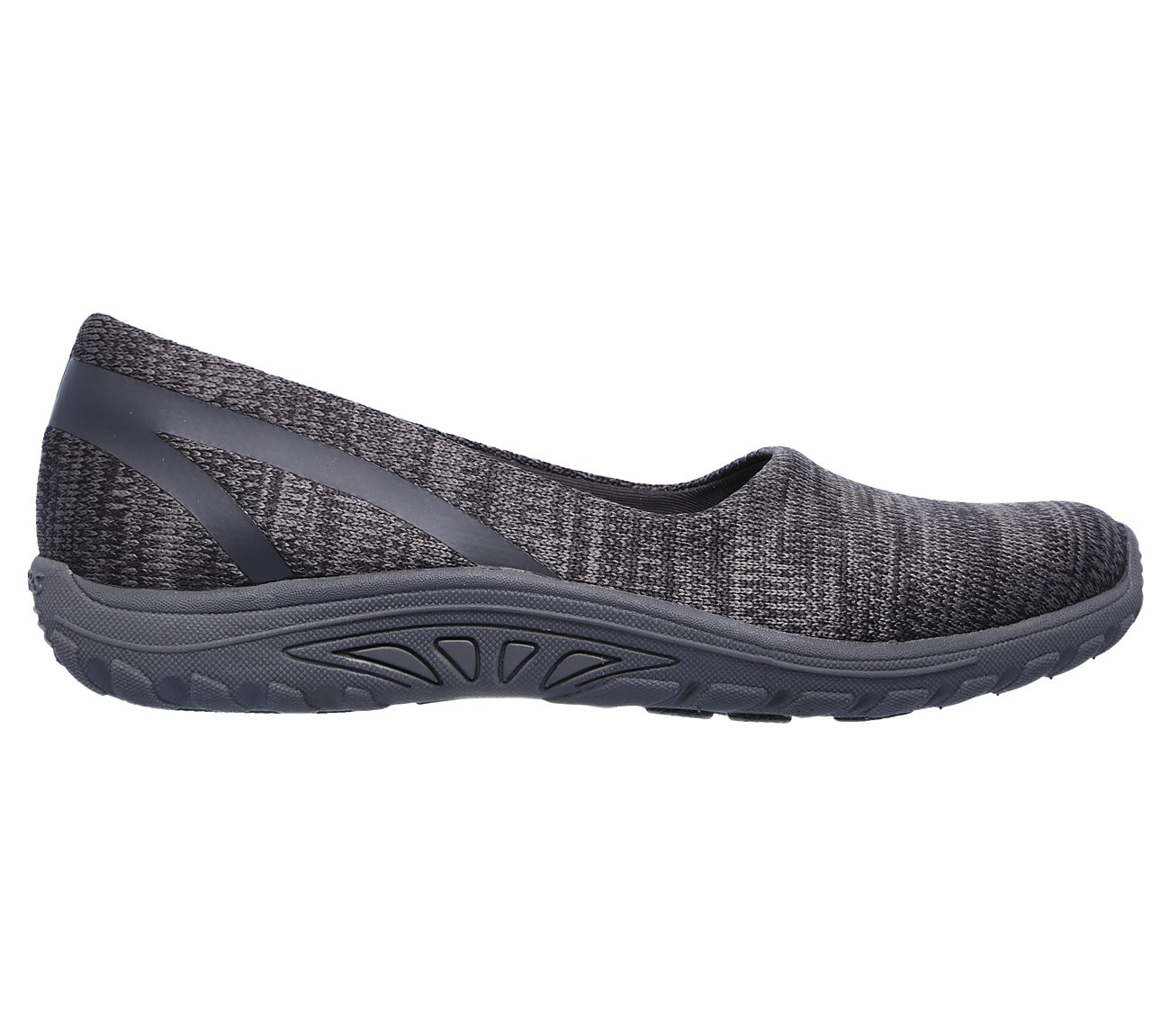 Skechers Women Relaxed Fit: Reggae Fest - Dread Knit Charcoal