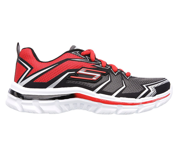 Skechers Boys Nitrate Charcoal/Red