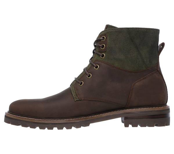 Skechers Men Boots: Briggs Brown/Olive