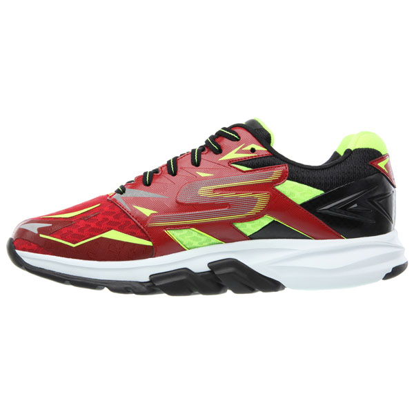 Skechers Men Extra Wide Fit (4E) Shoes - Strada Red/Lime