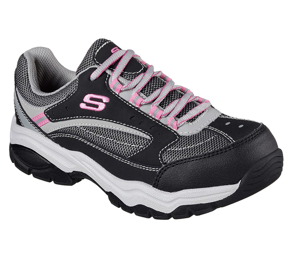 Skechers Women Work: Biscoe Black/Gray