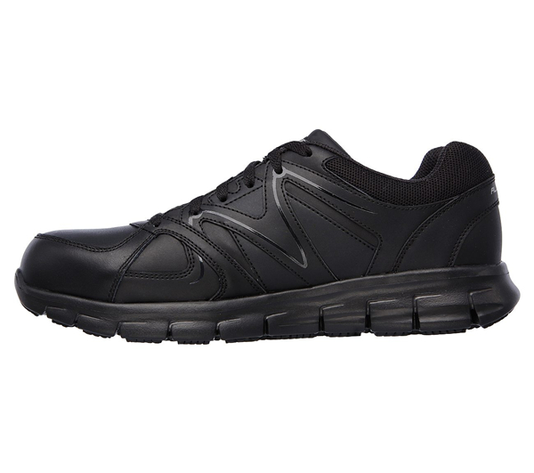 Skechers Men Work: Relaxed Fit Synergy - Ekron Alloy Toe Black