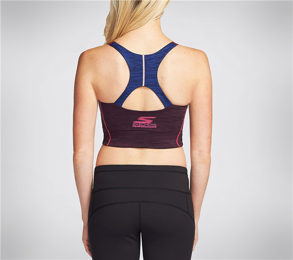 Skechers Women In View Bra Top Blue