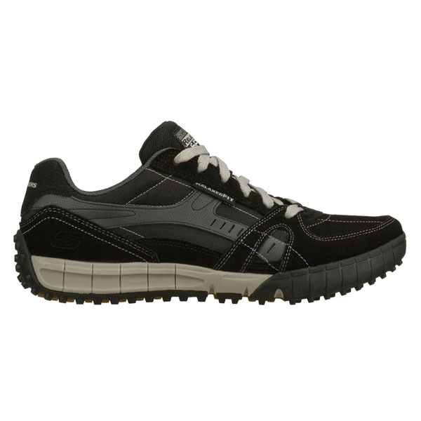 Skechers Men Extra Wide Fit (4E) Shoes - Floater Black/Gray