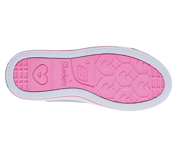 Skechers Girls Twinkle Toes: Shuffles - Twist Turns Gray/Multi