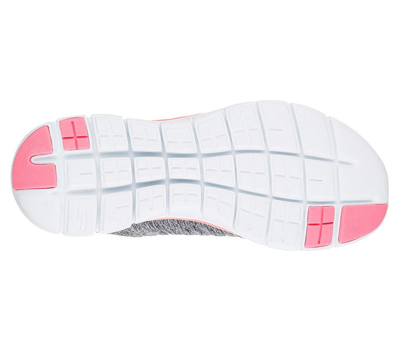Skechers Women Flex Appeal 2.0 Gray/Coral