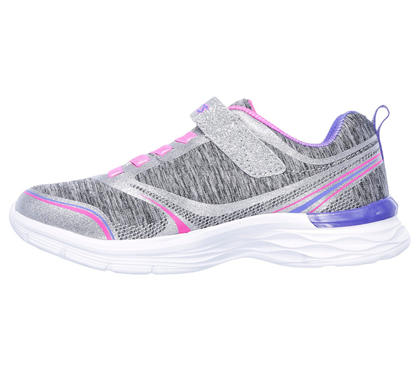 Skechers Girls Dream Dash - Preppy Prance Gray/Pink
