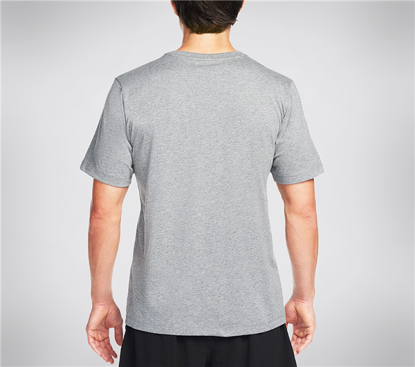 Skechers Men High Velocity - Adventure Tee Shirt Coal/Black