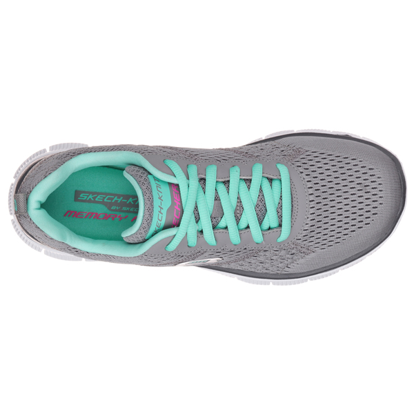 Skechers Women Flex Appeal - Obvious Choice Gray/Turquoise