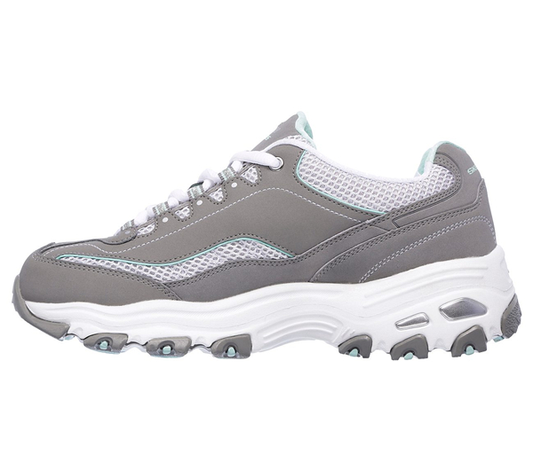 Skechers Women D'lites - Life Saver Gray/White