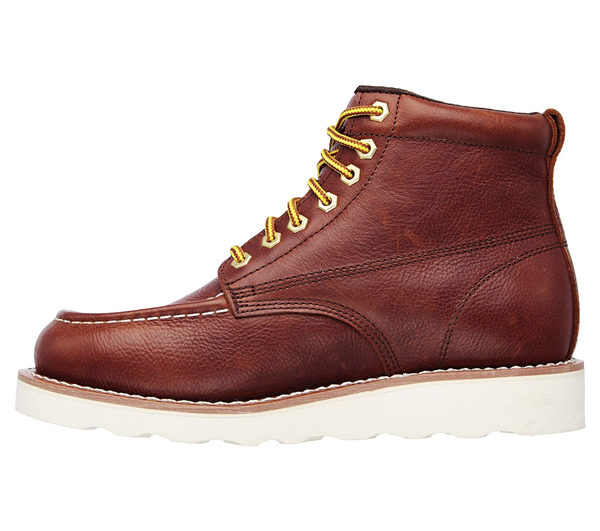 Skechers Men Work: Relaxed Fit Pettus Red/Brown