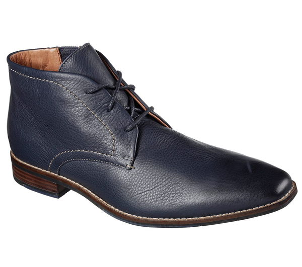 Skechers Men Boots: Ellis Navy