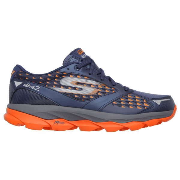 Skechers Men Extra Wide Fit (4E) Shoes - Ultra Navy/Orange