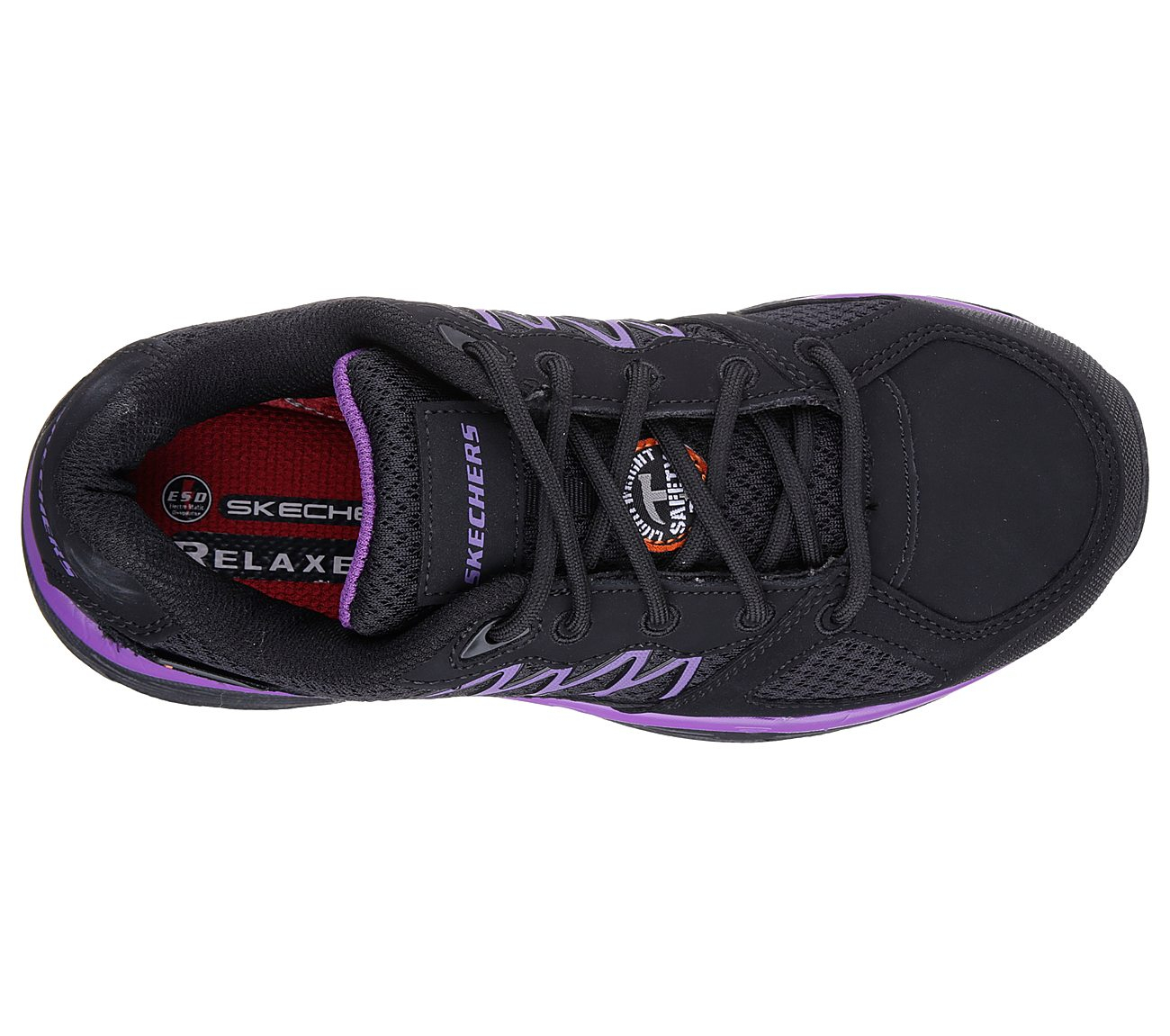 Skechers Women Work Relaxed Fit: Conroe - Kriel ESD Black/Purple
