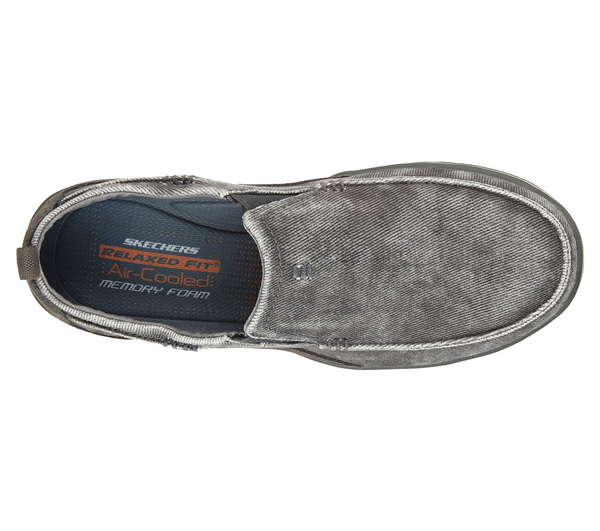 Skechers Men Relaxed Fit: Elected - Drigo Charcoal